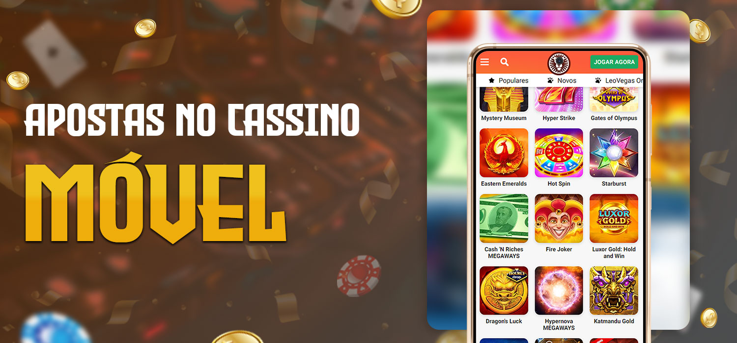 apostas no cassino leovegas móvel
