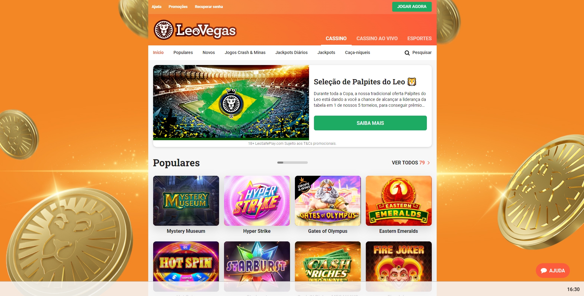 leovegas interface