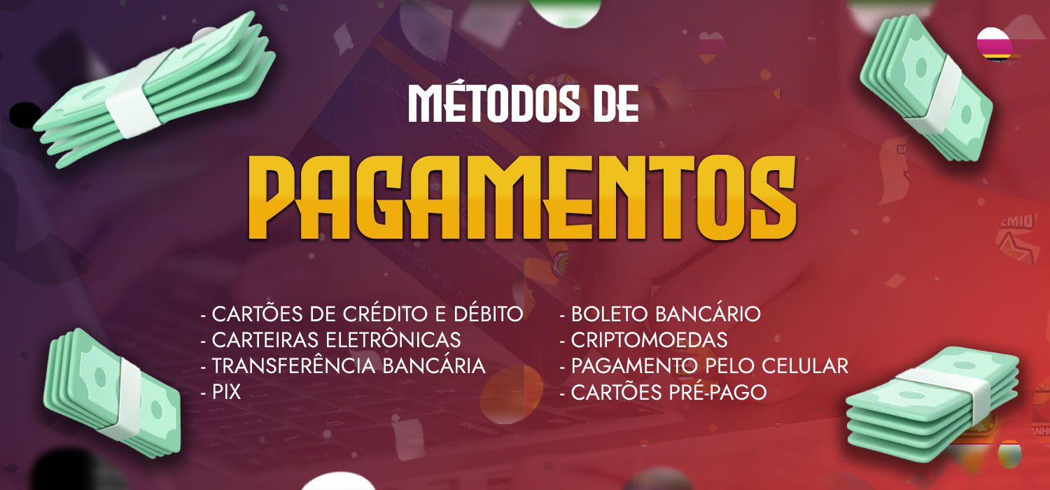 os principais métodos de pagamentos