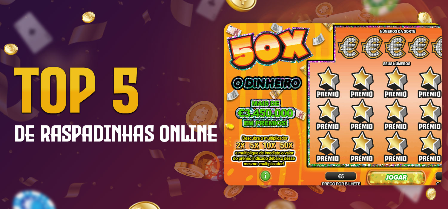 top 5 de raspadinhas online com o rtp mais alto