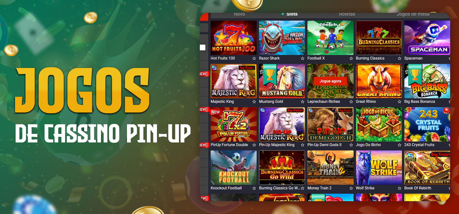 seleção de jogos de cassino pin-up