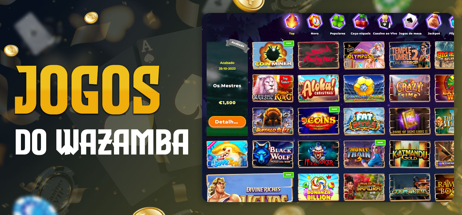 seleção de jogos wazamba cassino