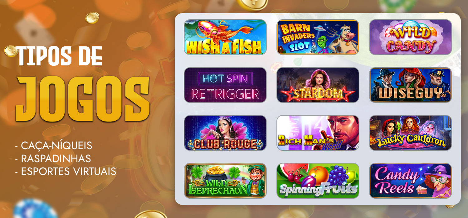 tipos de jogos de cassino do winspark