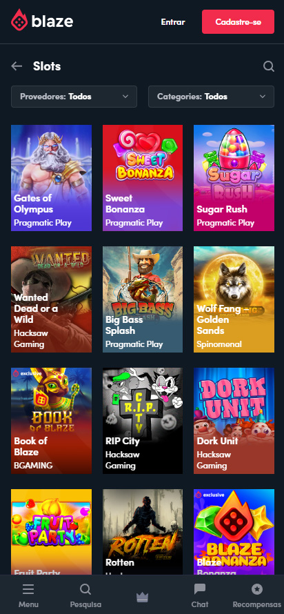 blaze app slots