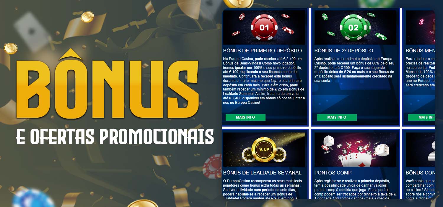 bônus e ofertas