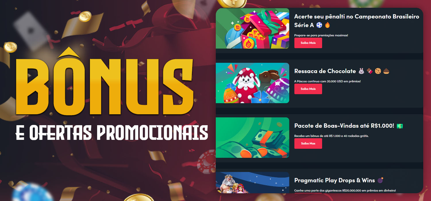 bônus e ofertas