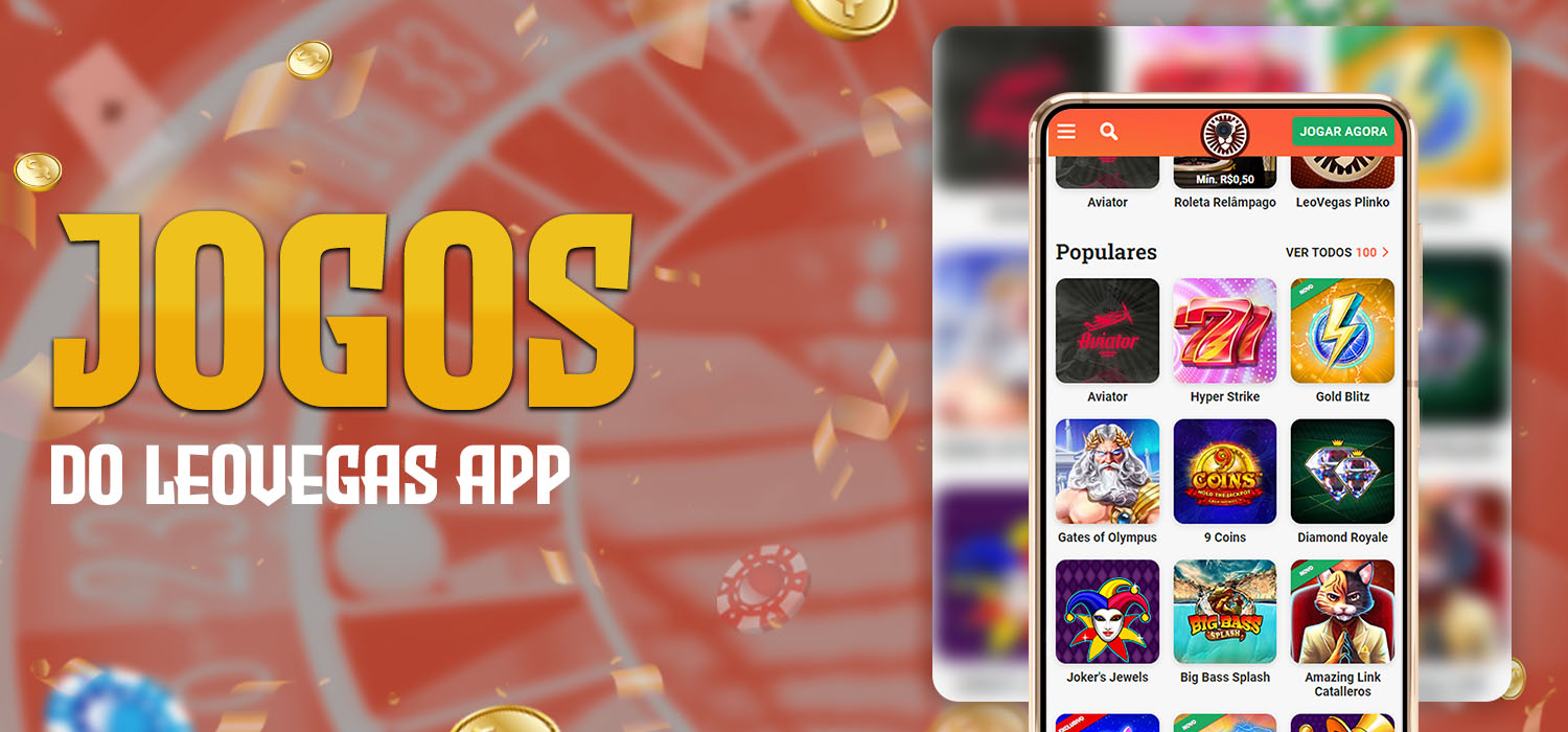 jogos no aplicativo móvel leovegas