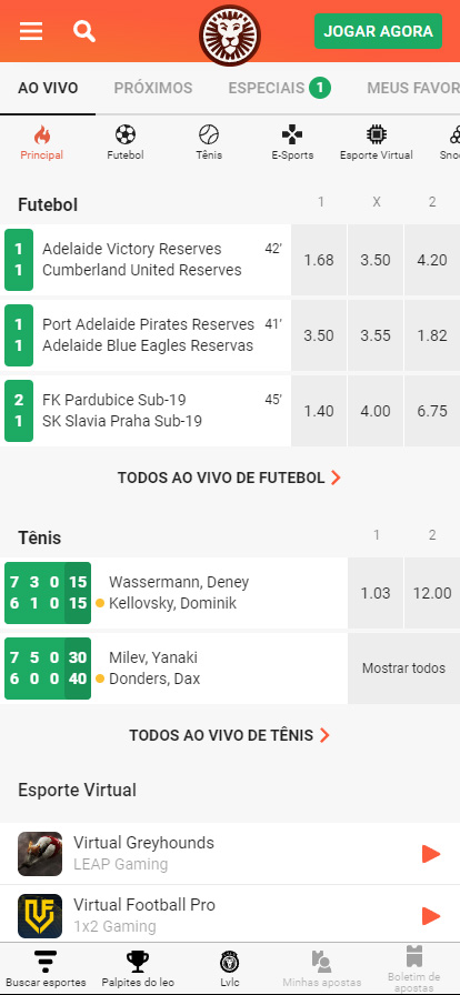 leovegas app esportes