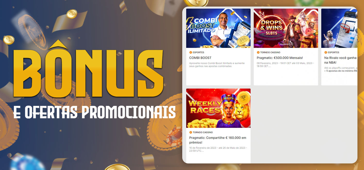 rivalo bônus e ofertas especiais