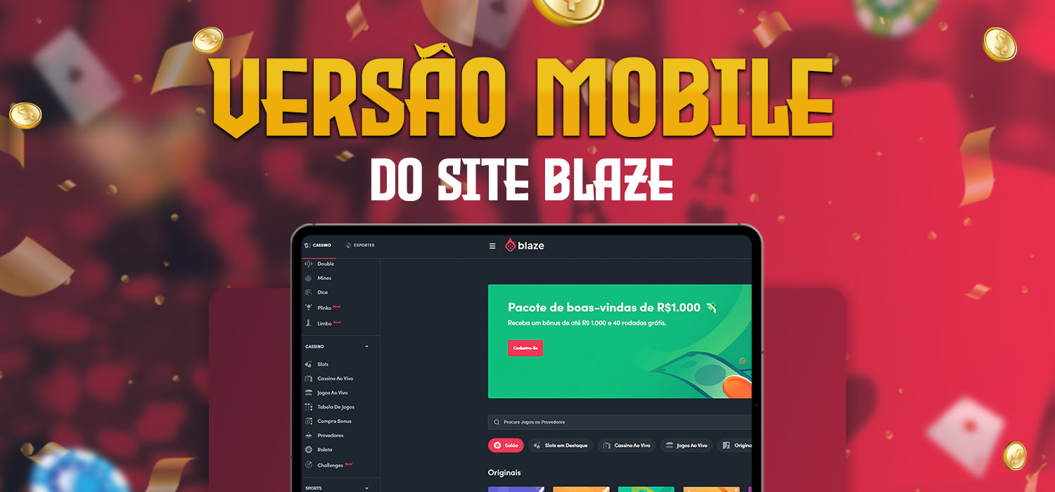 versão do site da blaze para celulares
